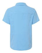CORE365 CE520W - Women's UltraUVP Shoreline Short Sleeve Staff Shirt - Columbia Blue