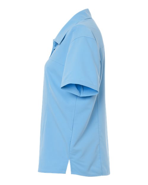 CORE365 CE520W - Women's UltraUVP Shoreline Short Sleeve Staff Shirt - Columbia Blue