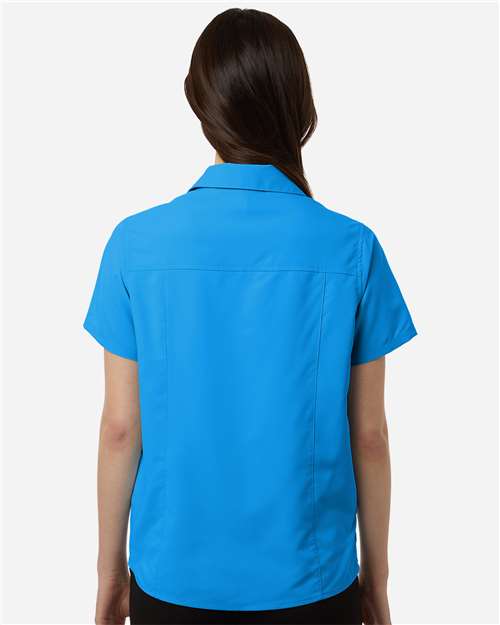 CORE365 CE520W - Women's UltraUVP Shoreline Short Sleeve Staff Shirt - Electric Blue