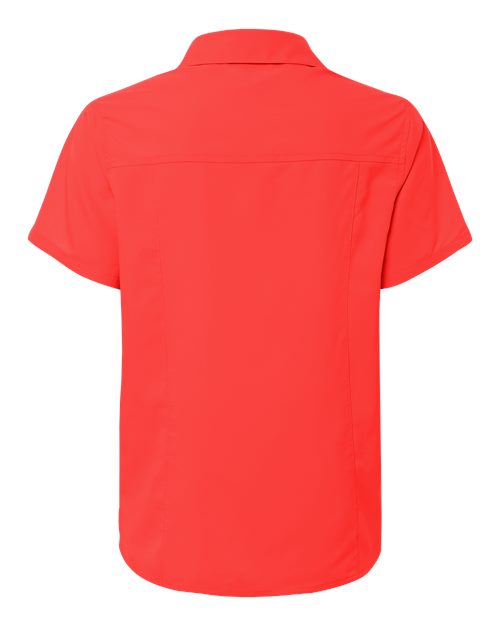 CORE365 CE520W - Women's UltraUVP Shoreline Short Sleeve Staff Shirt - Marina Red