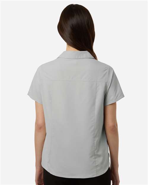 CORE365 CE520W - Women's UltraUVP Shoreline Short Sleeve Staff Shirt - Platinum