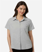 CORE365 CE520W - Women's UltraUVP Shoreline Short Sleeve Staff Shirt - Platinum