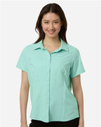 CORE365 CE520W - Women's UltraUVP Shoreline Short Sleeve Staff Shirt - Sea Glass
