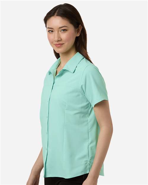 CORE365 CE520W - Women's UltraUVP Shoreline Short Sleeve Staff Shirt - Sea Glass