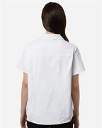 CORE365 CE520W - Women's UltraUVP Shoreline Short Sleeve Staff Shirt - White