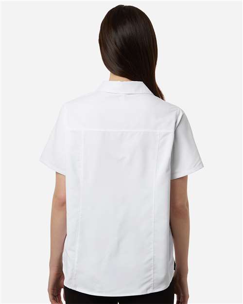 CORE365 CE520W - Women's UltraUVP Shoreline Short Sleeve Staff Shirt - White