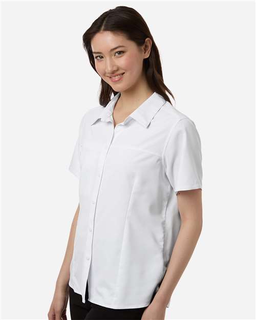 CORE365 CE520W - Women's UltraUVP Shoreline Short Sleeve Staff Shirt - White