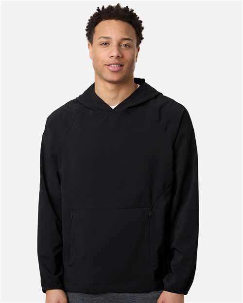 CORE365 CE520L - Men's UltraUVP Shoreline Long Sleeve Hooded Pullover - Black