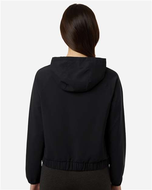 CORE365 CE520LW - Women's UltraUVP Shoreline Long Sleeve Hooded Pullover - Black