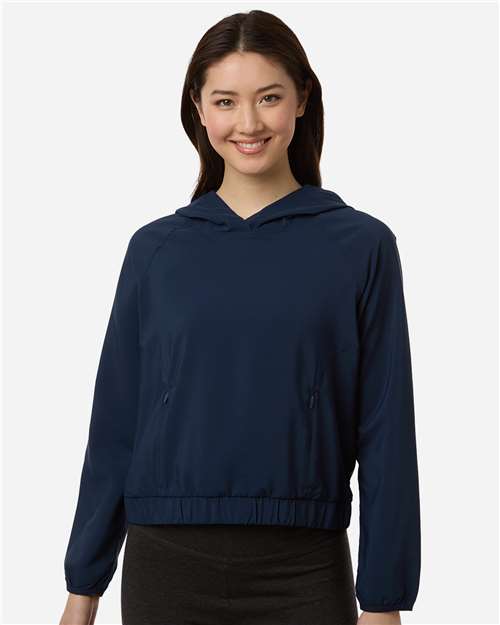 CORE365 CE520LW - Women's UltraUVP Shoreline Long Sleeve Hooded Pullover - Classic Navy