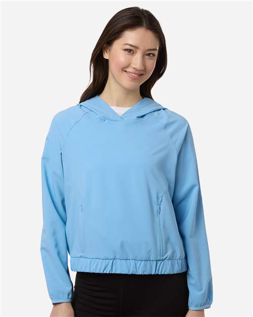 CORE365 CE520LW - Women's UltraUVP Shoreline Long Sleeve Hooded Pullover - Columbia Blue
