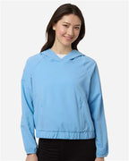 CORE365 CE520LW - Women's UltraUVP Shoreline Long Sleeve Hooded Pullover - Columbia Blue