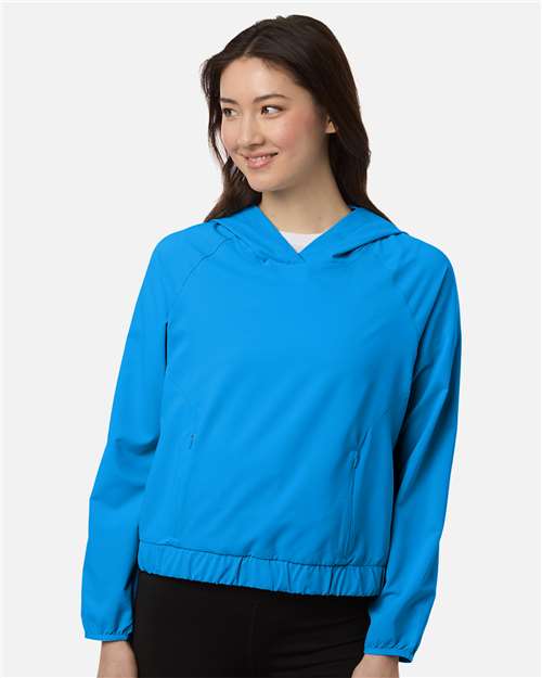 CORE365 CE520LW - Women's UltraUVP Shoreline Long Sleeve Hooded Pullover - Electric Blue