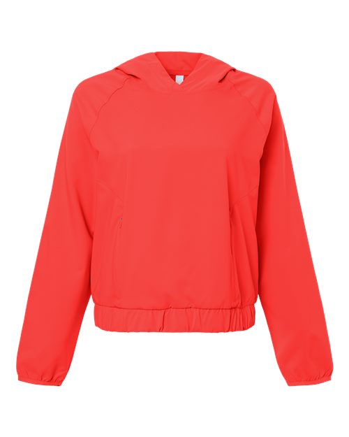 CORE365 CE520LW - Women's UltraUVP Shoreline Long Sleeve Hooded Pullover - Marina Red