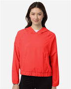 CORE365 CE520LW - Women's UltraUVP Shoreline Long Sleeve Hooded Pullover - Marina Red