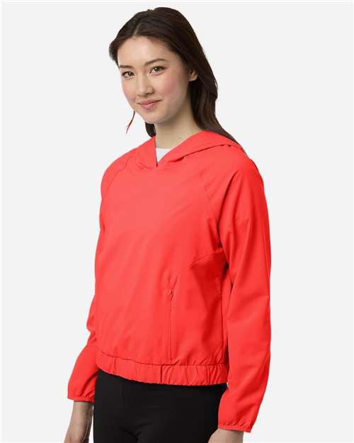 CORE365 CE520LW - Women's UltraUVP Shoreline Long Sleeve Hooded Pullover - Marina Red