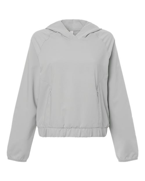 CORE365 CE520LW - Women's UltraUVP Shoreline Long Sleeve Hooded Pullover - Platinum