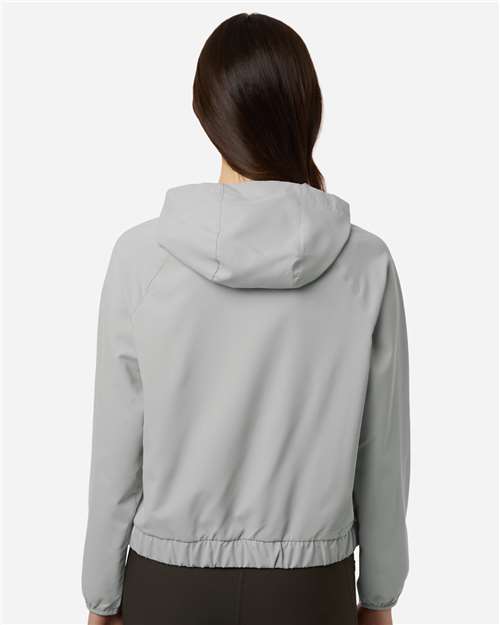 CORE365 CE520LW - Women's UltraUVP Shoreline Long Sleeve Hooded Pullover - Platinum