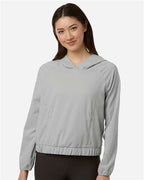 CORE365 CE520LW - Women's UltraUVP Shoreline Long Sleeve Hooded Pullover - Platinum