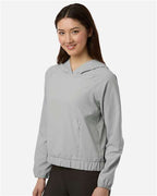 CORE365 CE520LW - Women's UltraUVP Shoreline Long Sleeve Hooded Pullover - Platinum