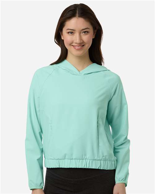 CORE365 CE520LW - Women's UltraUVP Shoreline Long Sleeve Hooded Pullover - Sea Glass