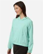 CORE365 CE520LW - Women's UltraUVP Shoreline Long Sleeve Hooded Pullover - Sea Glass