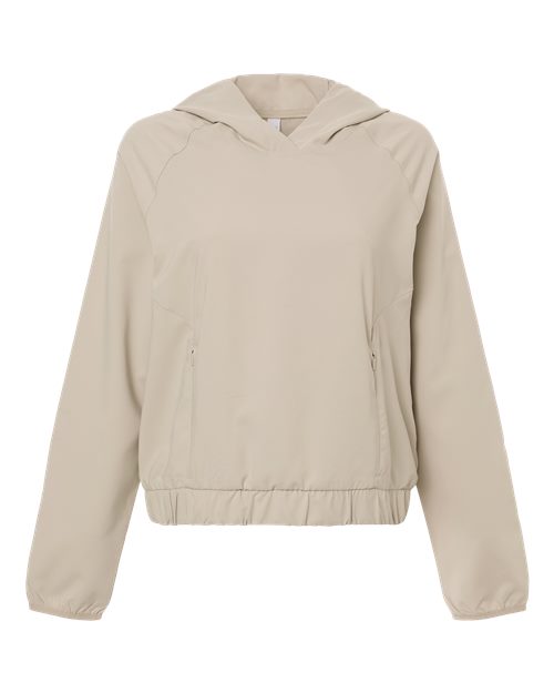 CORE365 CE520LW - Women's UltraUVP Shoreline Long Sleeve Hooded Pullover - Stone