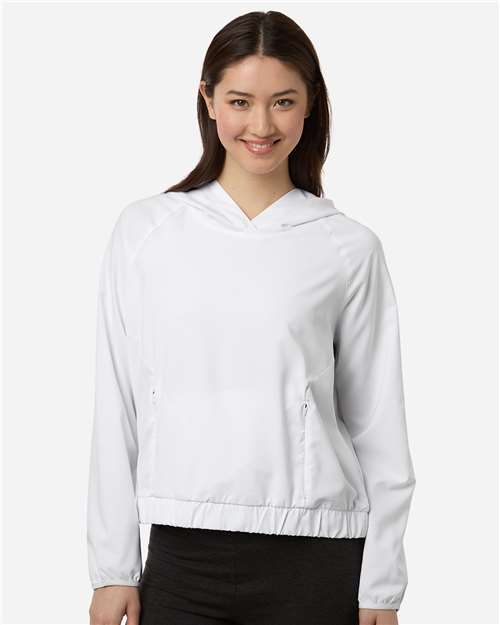 CORE365 CE520LW - Women's UltraUVP Shoreline Long Sleeve Hooded Pullover - White