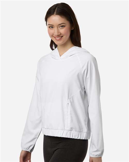 CORE365 CE520LW - Women's UltraUVP Shoreline Long Sleeve Hooded Pullover - White