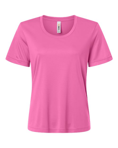 CORE365 CE10W - Women's Capital Performance T-Shirt - Charity Pink