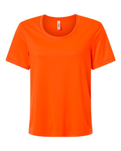 CORE365 CE10W - Women's Capital Performance T-Shirt - Safety Orange