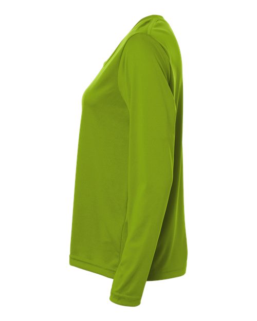 CORE365 CE10LW - Women's Capital Performance Long Sleeve T-Shirt - Acid Green