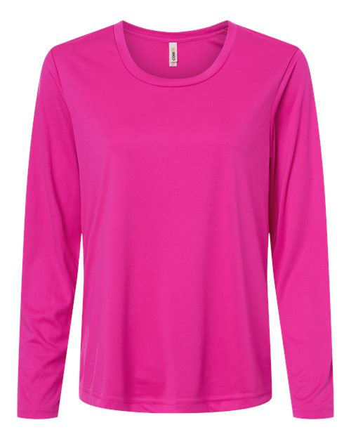 CORE365 CE10LW - Women's Capital Performance Long Sleeve T-Shirt - Bright Magenta