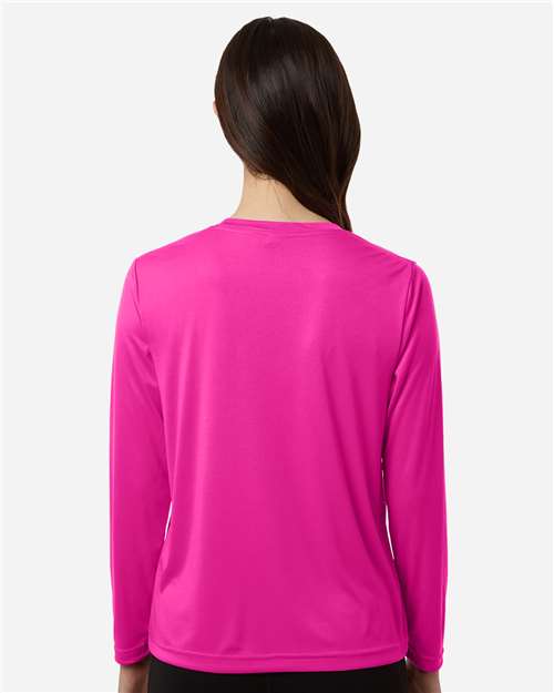 CORE365 CE10LW - Women's Capital Performance Long Sleeve T-Shirt - Bright Magenta