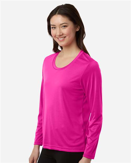 CORE365 CE10LW - Women's Capital Performance Long Sleeve T-Shirt - Bright Magenta