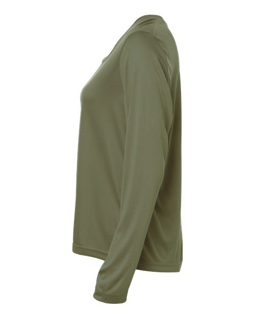 CORE365 CE10LW - Women's Capital Performance Long Sleeve T-Shirt - Military Green