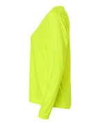 CORE365 CE10LW - Women's Capital Performance Long Sleeve T-Shirt - Safety Yellow