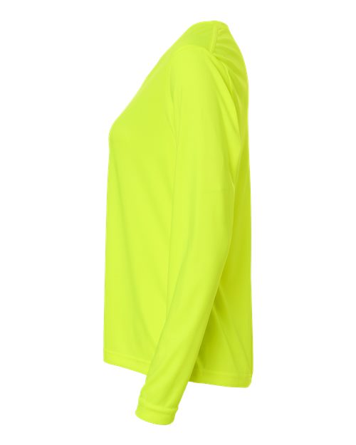 CORE365 CE10LW - Women's Capital Performance Long Sleeve T-Shirt - Safety Yellow