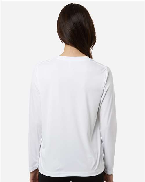 CORE365 CE10LW - Women's Capital Performance Long Sleeve T-Shirt - White