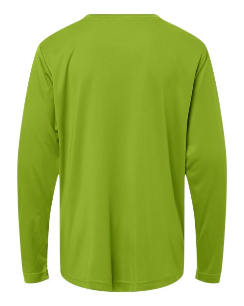 CORE365 CE10LY - Youth Capital Performance Long Sleeve T-Shirt - Acid Green