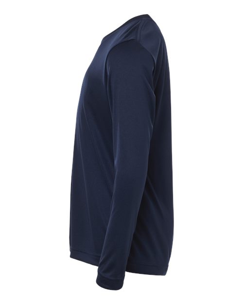 CORE365 CE10LY - Youth Capital Performance Long Sleeve T-Shirt - Classic Navy