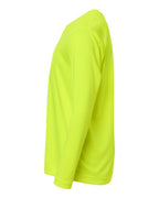 CORE365 CE10LY - Youth Capital Performance Long Sleeve T-Shirt - Safety Yellow
