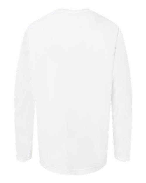 CORE365 CE10LY - Youth Capital Performance Long Sleeve T-Shirt - White