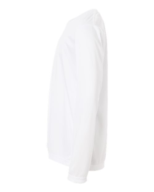 CORE365 CE10LY - Youth Capital Performance Long Sleeve T-Shirt - White