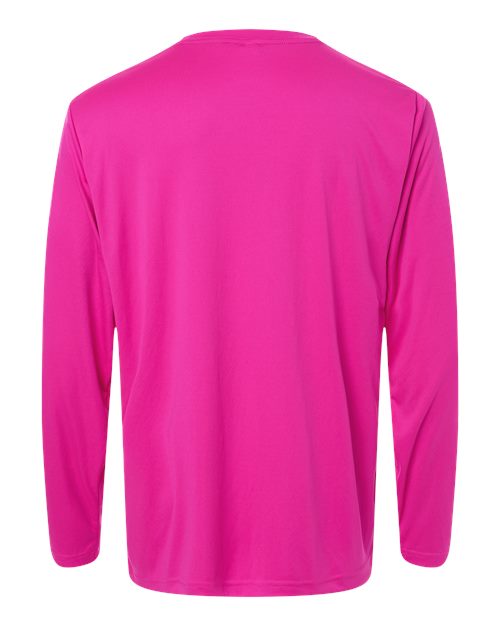 CORE365 CE10L - Unisex Capital Long Sleeve Performance T-Shirt - Bright Magenta