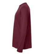 CORE365 CE10L - Unisex Capital Long Sleeve Performance T-Shirt - Burgundy