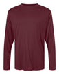 CORE365 CE10L - Unisex Capital Long Sleeve Performance T-Shirt - Burgundy