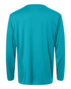 CORE365 CE10L - Unisex Capital Long Sleeve Performance T-Shirt - Clear Teal