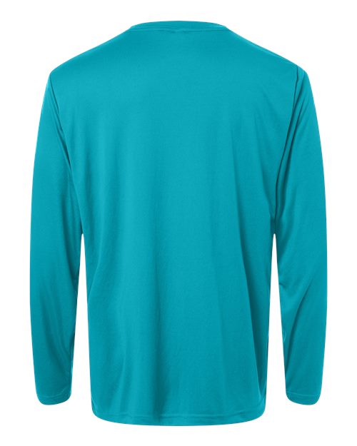 CORE365 CE10L - Unisex Capital Long Sleeve Performance T-Shirt - Clear Teal