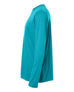 CORE365 CE10L - Unisex Capital Long Sleeve Performance T-Shirt - Clear Teal